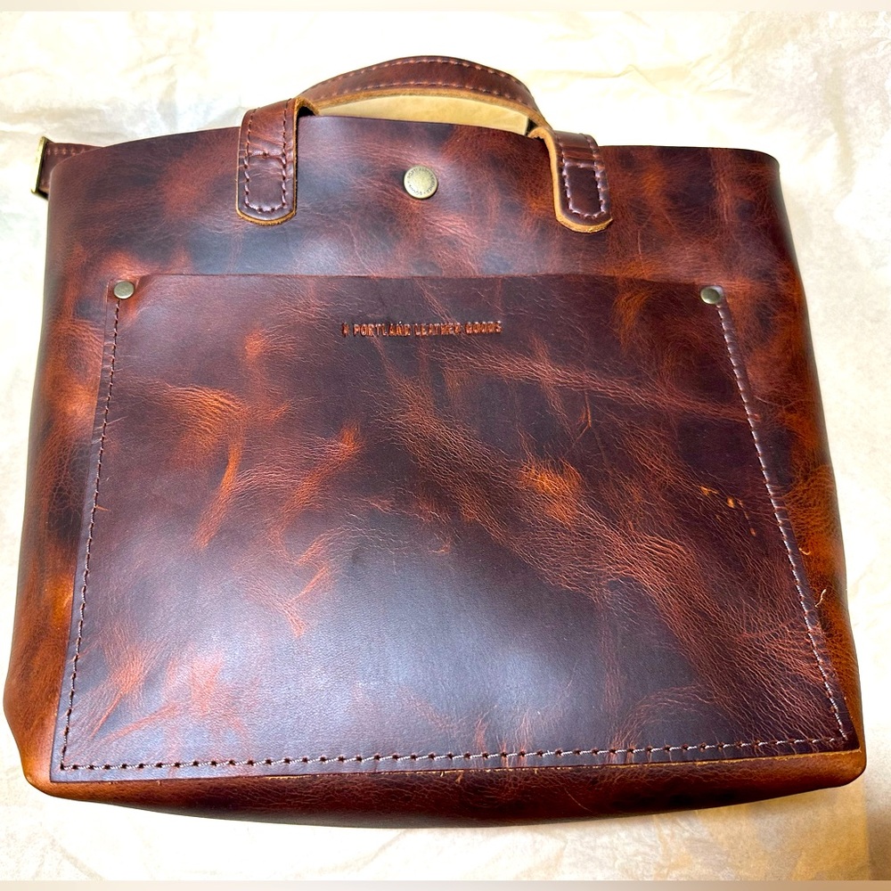 Portland Leather Goods Lava Mini Crossbody Tote